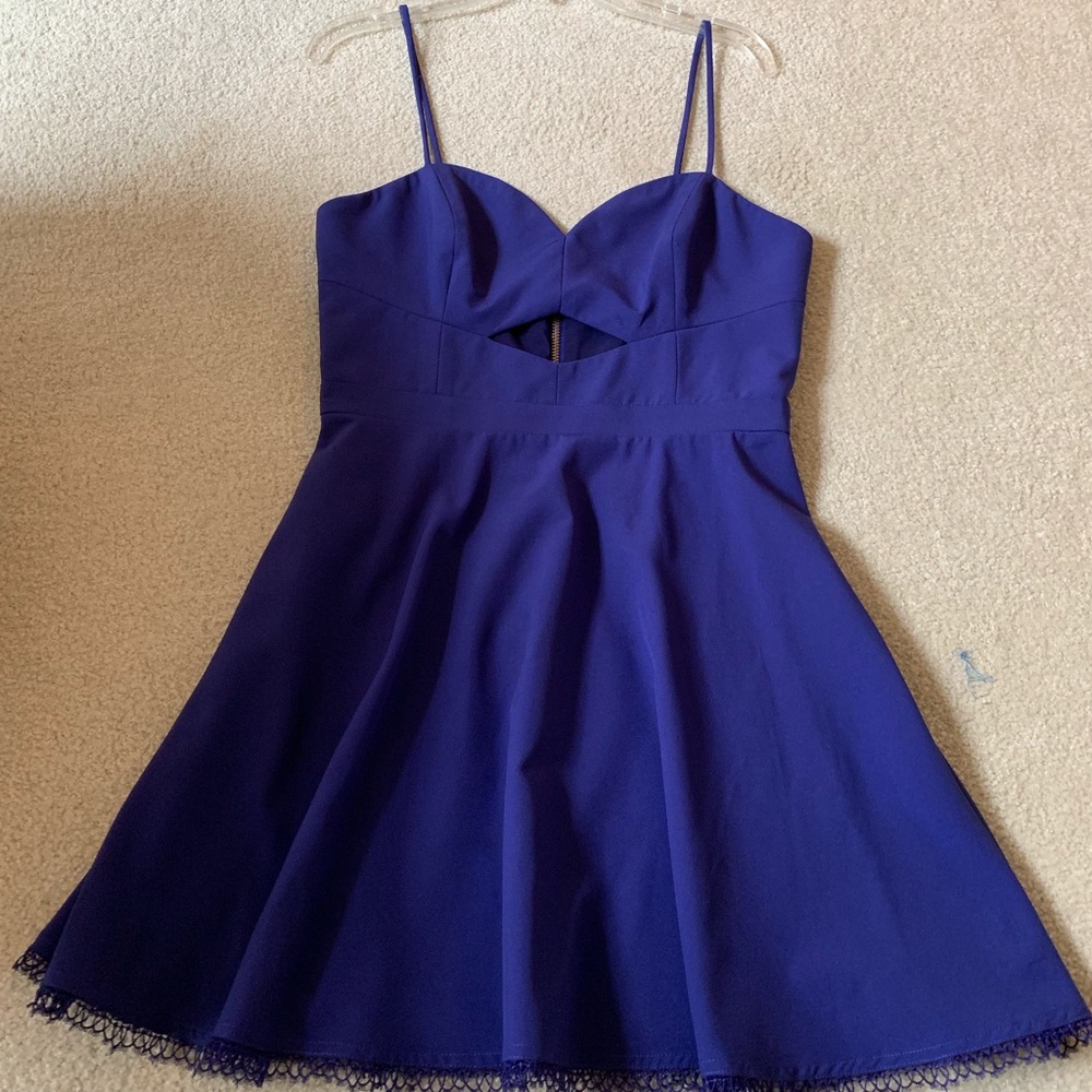 NavenxNBD beating hearts fit and flare dress